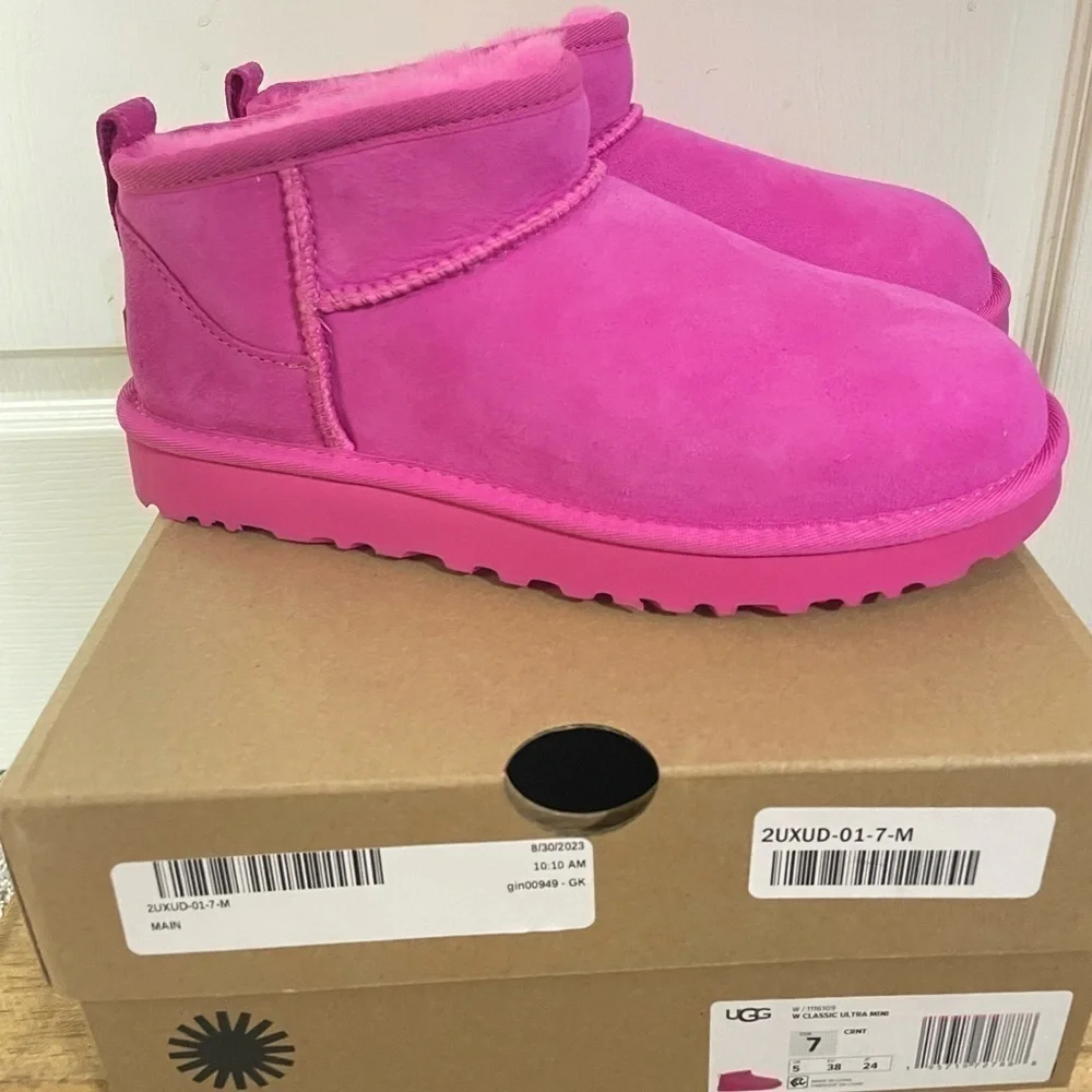 UGG® Australia Carnation Classic Ultra Mini Suede Boots